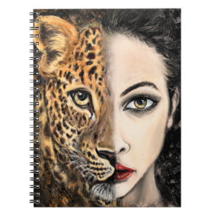 Leopard Girl - Emotion Notebook - Painting