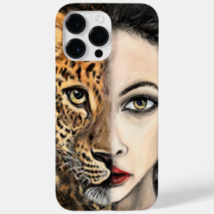 Leopard Girl Face Case-Mate iPhone 14 Pro Max Case
