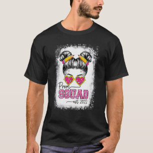 Leopard Graphic Prom Squad 2022 Senior Grad Gradua T-Shirt