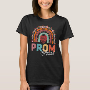 Leopard Graphic Prom Squad 2022 Senior Grad Gradua T-Shirt