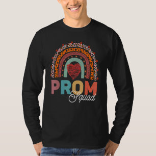 Leopard Graphic Prom Squad 2022 Senior Grad Gradua T-Shirt