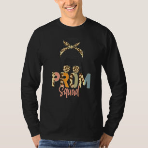 Leopard Graphic Prom Squad 2022 Senior Grad Gradua T-Shirt