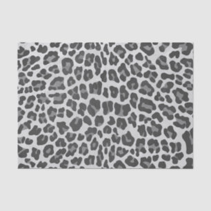 Leopard Grey and Light Grey Print Tissue Paper