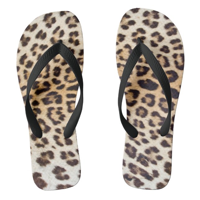 Leopard hair flip flops (Footbed)