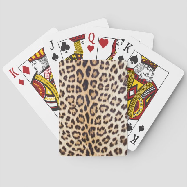 Leopard hair playing cards (Back)