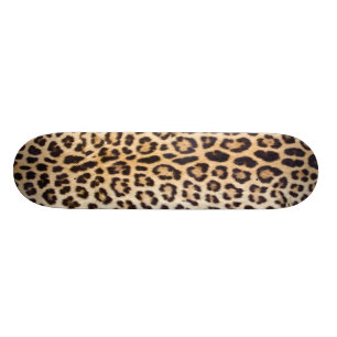 Leopard hair skateboard