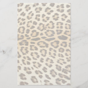 Leopard hair stationery