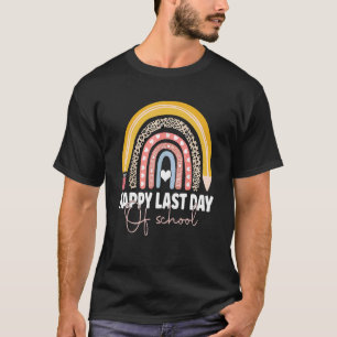 Leopard Happy Last Day Of School Teacher Student G T-Shirt