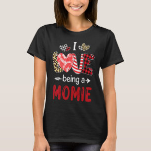 Leopard Happy Mothers Day I Love Being A Momie Buf T-Shirt
