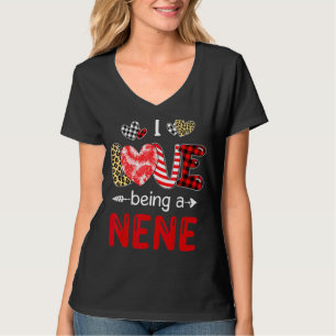 Leopard Happy Mother's Day I Love Being A Nene Buf T-Shirt