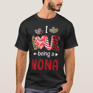 Leopard Happy Mother's Day I Love Being A Nona Buf T-Shirt