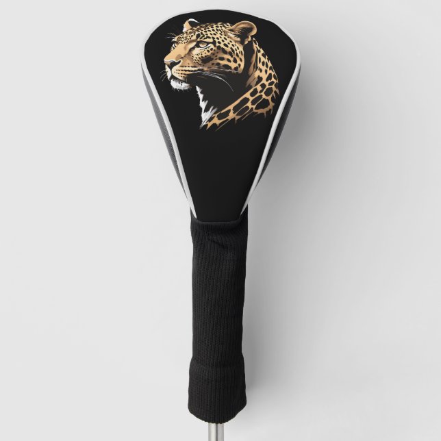 Leopard Head Golf Head Cover (Front)