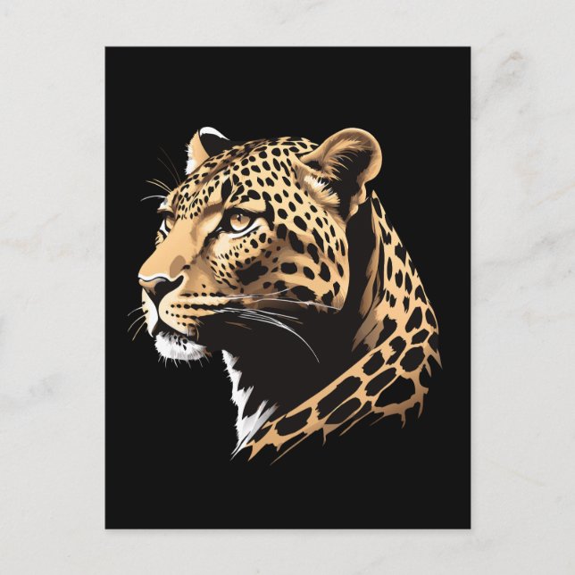 Leopard Head Postcard (Front)