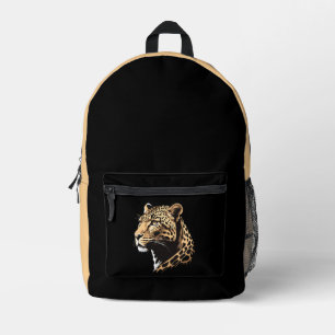 Leopard Head Printed Backpack