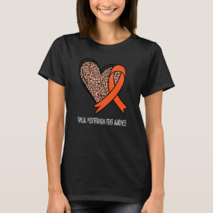Leopard Heart Familial Mediterranean Fever Awarene T-Shirt