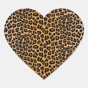 Leopard Heart Sticker