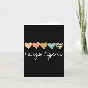 Leopard Hearts Matching Valentines Day For Cargo  Card