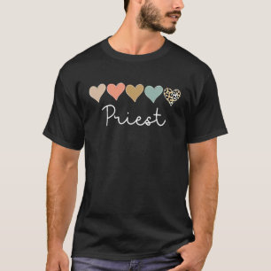 Leopard Hearts Valentine's day for Team Priest Val T-Shirt