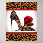 Red Bottom Heels Louboutin Classic Black Pumps Poster, Zazzle