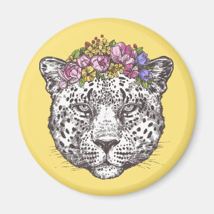 Leopard Hippie Chic Magnet