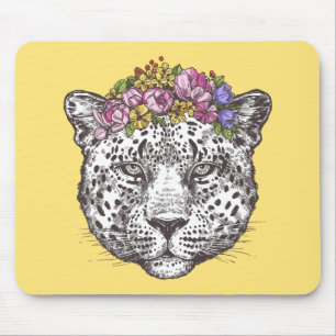 Leopard Hippie Chic Mouse Mat