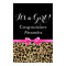 Leopard Hot Pink Bow Its a Girl Safari Baby Shower