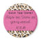 Leopard & Hot Pink Save the Date Magnets