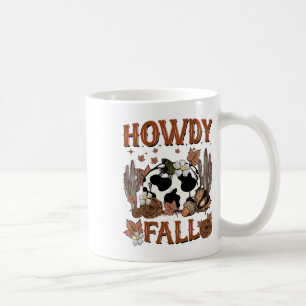 Leopard Howdy Fall Western Pumpkin Autumn Fall Tha Coffee Mug