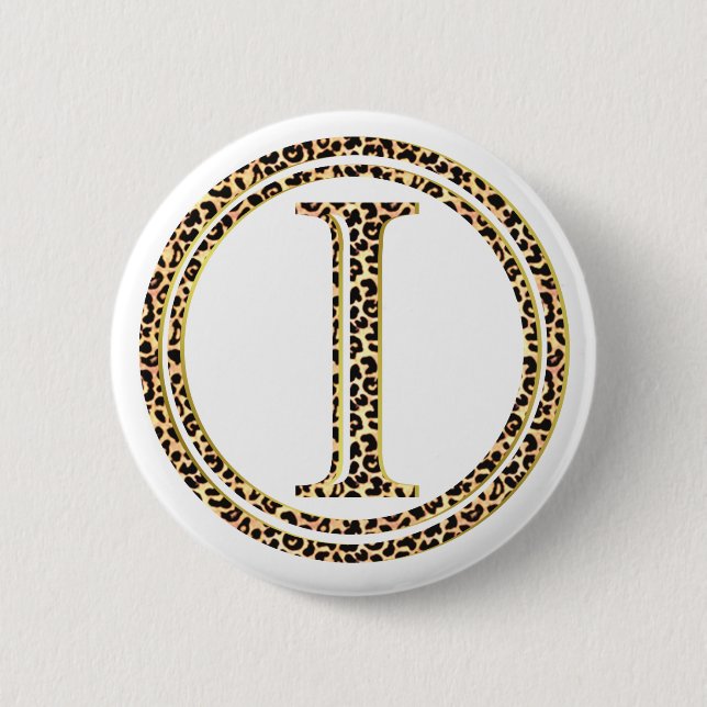 leopard I 6 Cm Round Badge (Front)