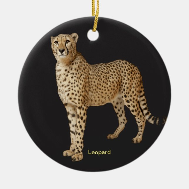 Leopard image for Circle Ornament (Front)