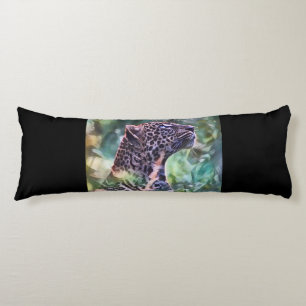 Leopard In A Sunlit Jungle Body Cushion