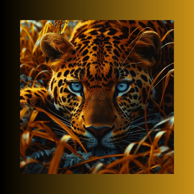 Leopard in the grass  poster (Creator Uploaded)