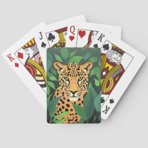 Leopard in the Jungle  Playing Cards