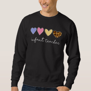Leopard Infant Teacher Squad Back To School Teach Sweatshirt