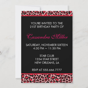 Leopard Invitation