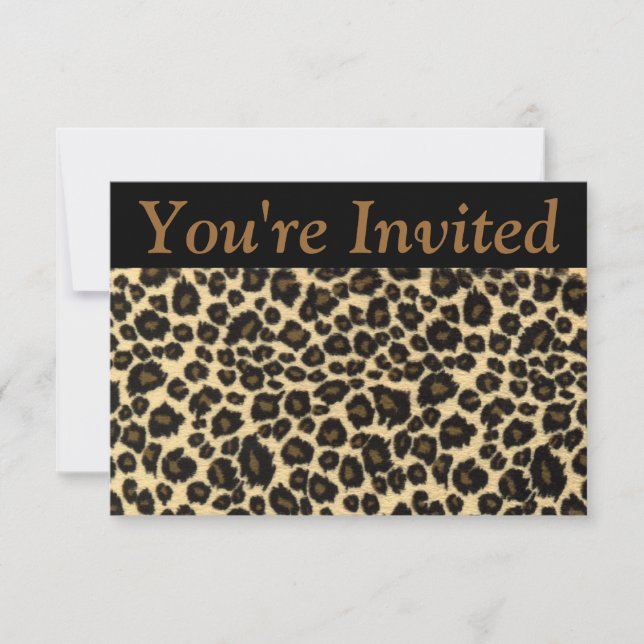 Leopard Invitation (Front)