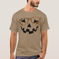 Leopard JackOLantern Face glasse Pumpkin Eyelashes