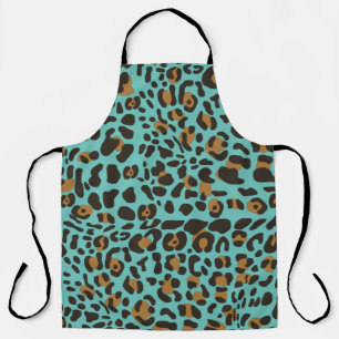 Leopard Jaguar Animal Print Pattern Apron
