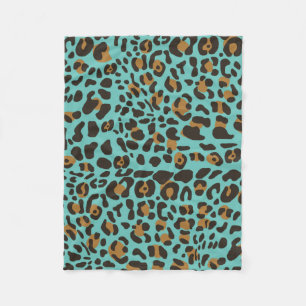 Leopard Jaguar Animal Print Pattern Fleece Blanket