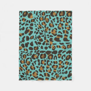 Leopard Jaguar Animal Print Pattern Fleece Blanket