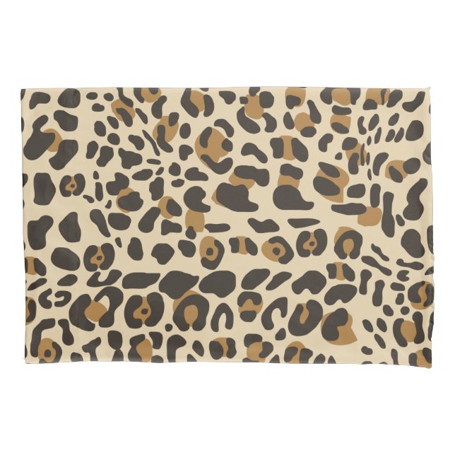 Leopard Jaguar Animal Print Pattern Pillowcase (Front)