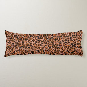 Leopard Jaguar Cat Brown Fur Pattern-24609 Body Cushion