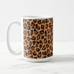 Leopard Jaguar Cat Brown Fur Pattern-24609 Coffee Mug