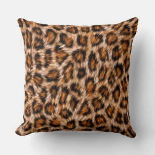 Leopard Jaguar Cat Brown Fur Pattern-24609 Cushion