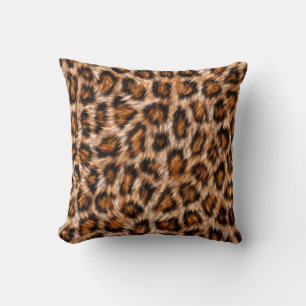 Leopard Jaguar Cat Brown Fur Pattern-24609 Cushion