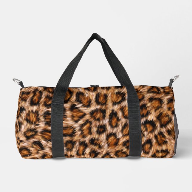 Leopard Jaguar Cat Brown Fur Pattern-24609 Duffle Bag (Front)