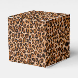 Leopard Jaguar Cat Brown Fur Pattern-24609 Favour Box