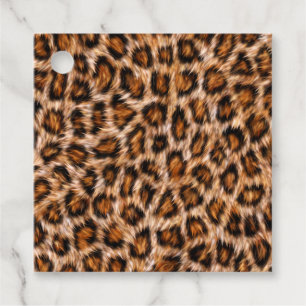 Leopard Jaguar Cat Brown Fur Pattern-24609 Favour Tags