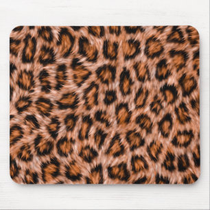 Leopard Jaguar Cat Brown Fur Pattern-24609 Mouse Mat
