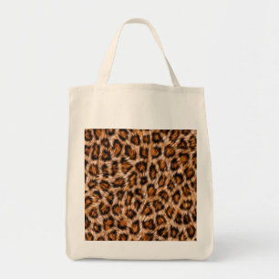 Leopard Jaguar Cat Brown Fur Pattern-24609 Tote Bag